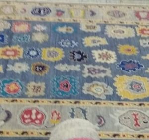 Multi-Color Tribal Pattern Woollen Carpet