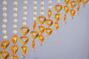 PVC Orange Beads Door Hanging Toran