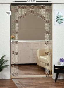 PVC Brown Beads Crystal Door Curtain