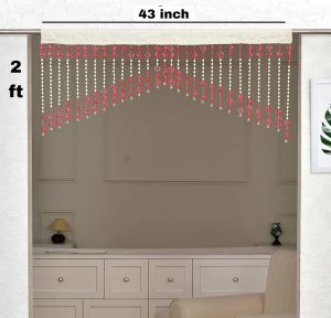 PVC Pink Beads Door Hanging Toran