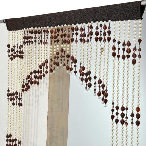 PVC Brown Beads Crystal Door Curtain