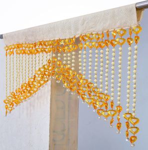 PVC Orange Beads Door Hanging Toran