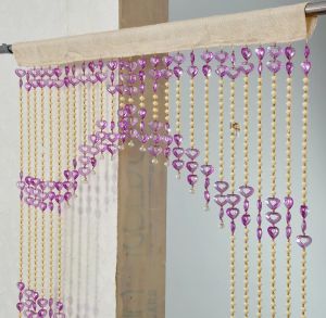 PVC Purple Beads Crystal Door Curtain