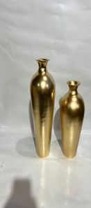 Metal Flower Vase Set of 2
