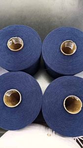 20 NE Blue Polyester Cotton Dyed Blended Yarn