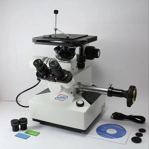 750x Inverted Metallurgical Microscope