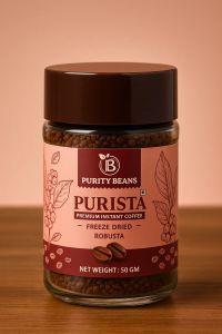 50gm Purity Beans Purista Gourmet Instant Coffee Granules