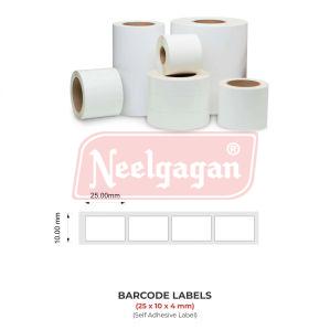 25x10x4mm Barcode Labels Roll