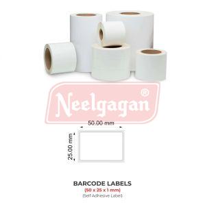 50x25x1 Mm Barcode Label Roll