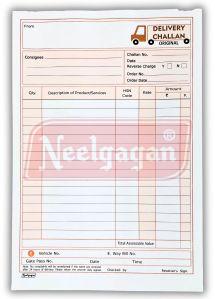 Neelgagan No.1 Small And No.2 Big Delivery Challan Book