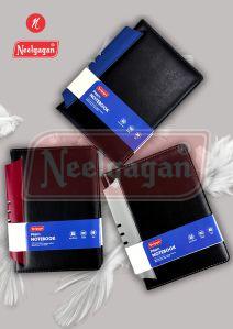 Neelgagan Prism Notebook A5 Leather Round Corner With Pen Holder