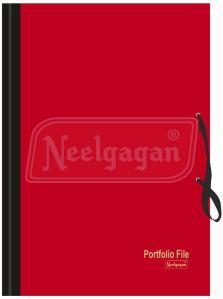 Red PVC Portfolio File Folder
