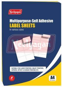 White Paper Neelgagan Multipurpose Self Adhesive Label