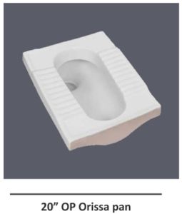 Floor Mounted Ceramic Op Orissa Pan