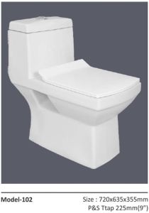 Square Ceramic Western Toilet