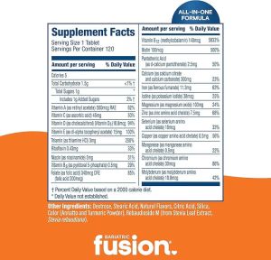 Bariatric Fusion Chewable Multivitamin Tablets