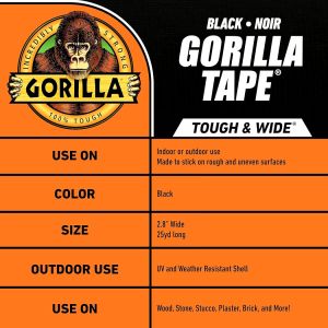 Gorilla Tape Tough & Wide Heavy Duty Tape