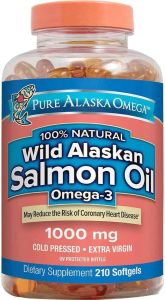 Pure Alaska Omega 3 Salmon Oil Capsules