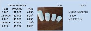 Plastic Nylon Door Silencer