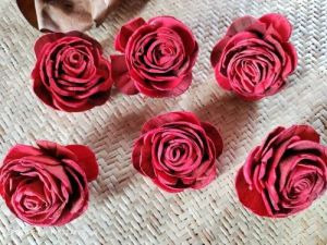 3 Inch Artificial Handmade Red Rose