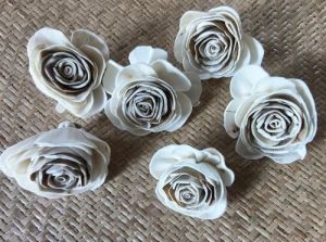 3 Inch Off White Sola Flower