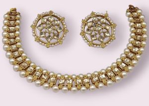 Brass Imitation Necklace Set