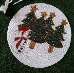Christmas Tree Embroidered Placemat