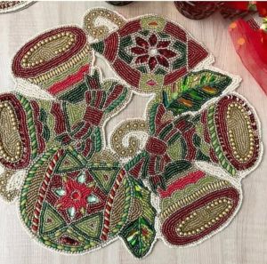 Multicolor Embroidered Placemat