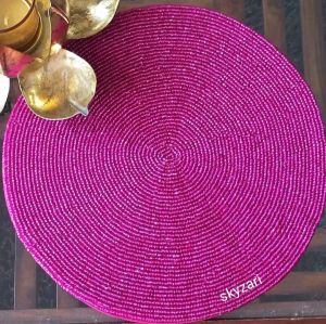 Purple Embroidered Placemat