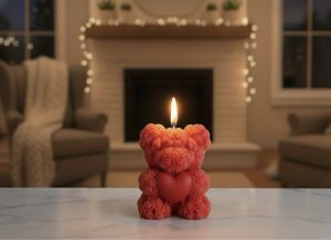 Teddy Bear Shaped Scented Candle