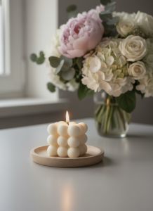 Square Bubble Scented Candle