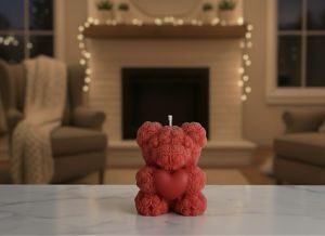 Teddy Bear Shaped Scented Candle