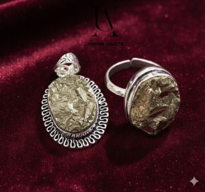 Pyrite Stone Ring