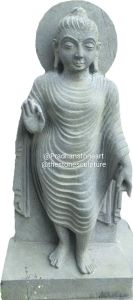 Standing Stone Buddha Murti