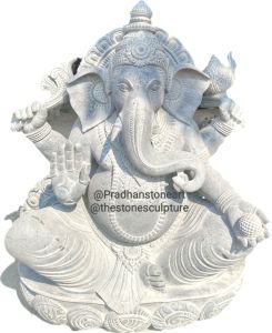 Black Granite Ganesh Statue