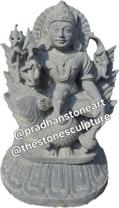 Black Granite Shani Dev Statue
