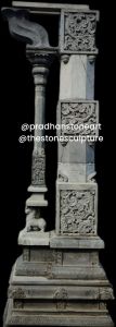 Traditional Black Stone Pillar