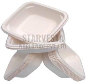 Square Sugarcane Bagasse Disposable Bowl