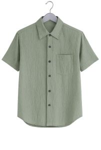 Mens Sage Green Casual Shirt