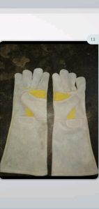 Unisex Leather Safety Hand Gloves