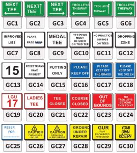 Golf Club Signage