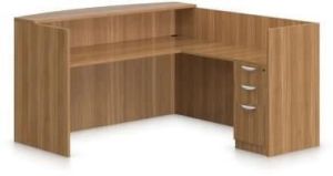 L Shaped Reception Table