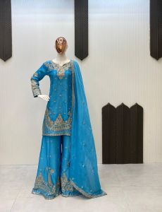 Blooming Georgette Sharara Suit