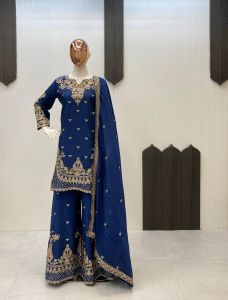 Blooming Georgette Sharara Suit