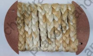 Bleached Melange Jute 3 Ply Braided Cord