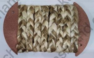 Grey M&eacute;lange Jute Three Strand Decorative Braid Rope