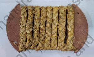 Rice Grass Three Strand Handspun Braid