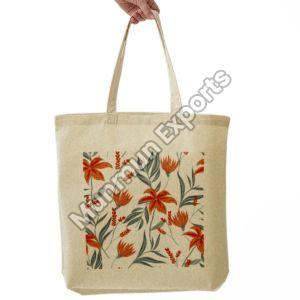 Printed Canvas Shoulder Bag