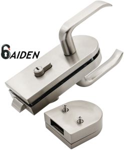 aiden stainless steel double-sided handle glass door lock