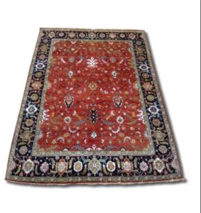 Hand Knotted Traditional Design Woolen Carpet
